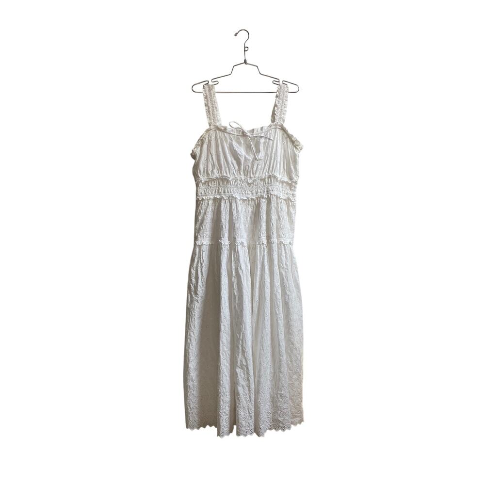 Gap x Doen White Eyelet Midi Dress